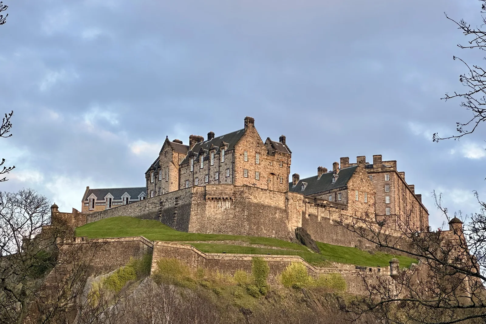 Edinburgh Castle on its rock above the city