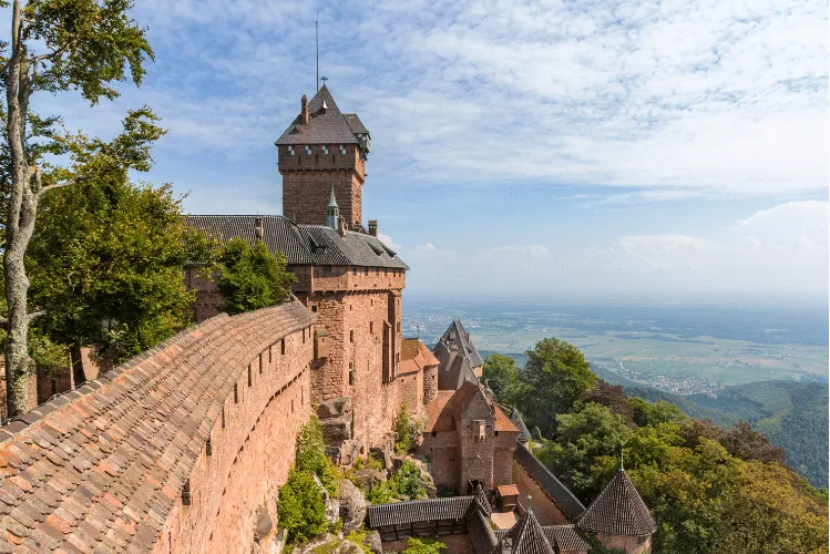 Near the Switzerland border Chateau du Haut-Loenigsbourg